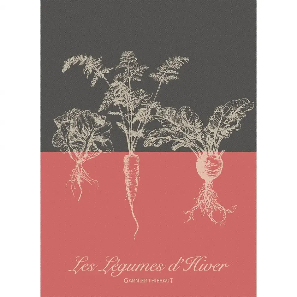 Legumes D'Hiver Tomette Kitchen Towel 22"x31"