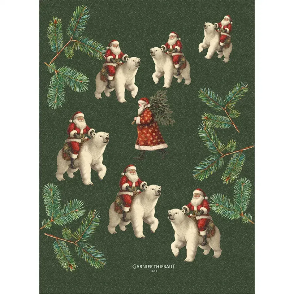 Ours De Noel Sapin Kitchen Towel 20"x28"