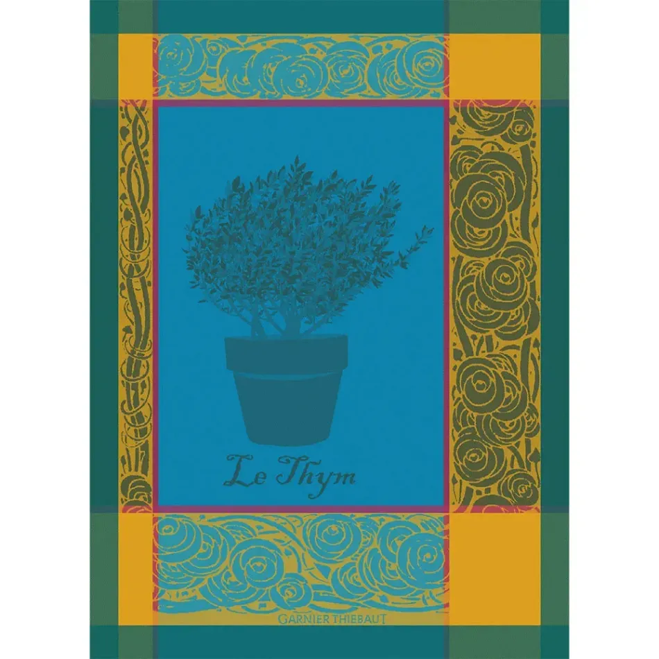 Thym Bleu Aster Kitchen Towel 22"x31"