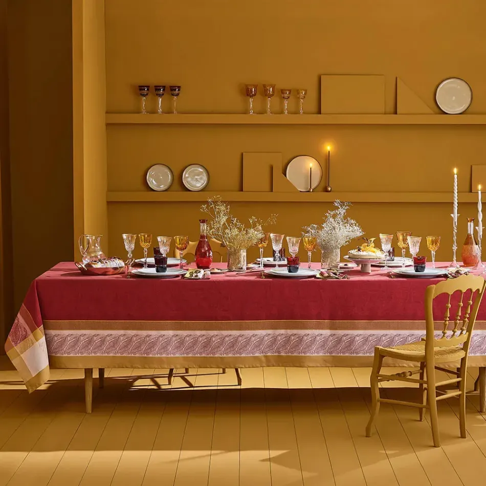 Alexandria Ruby Table Linens