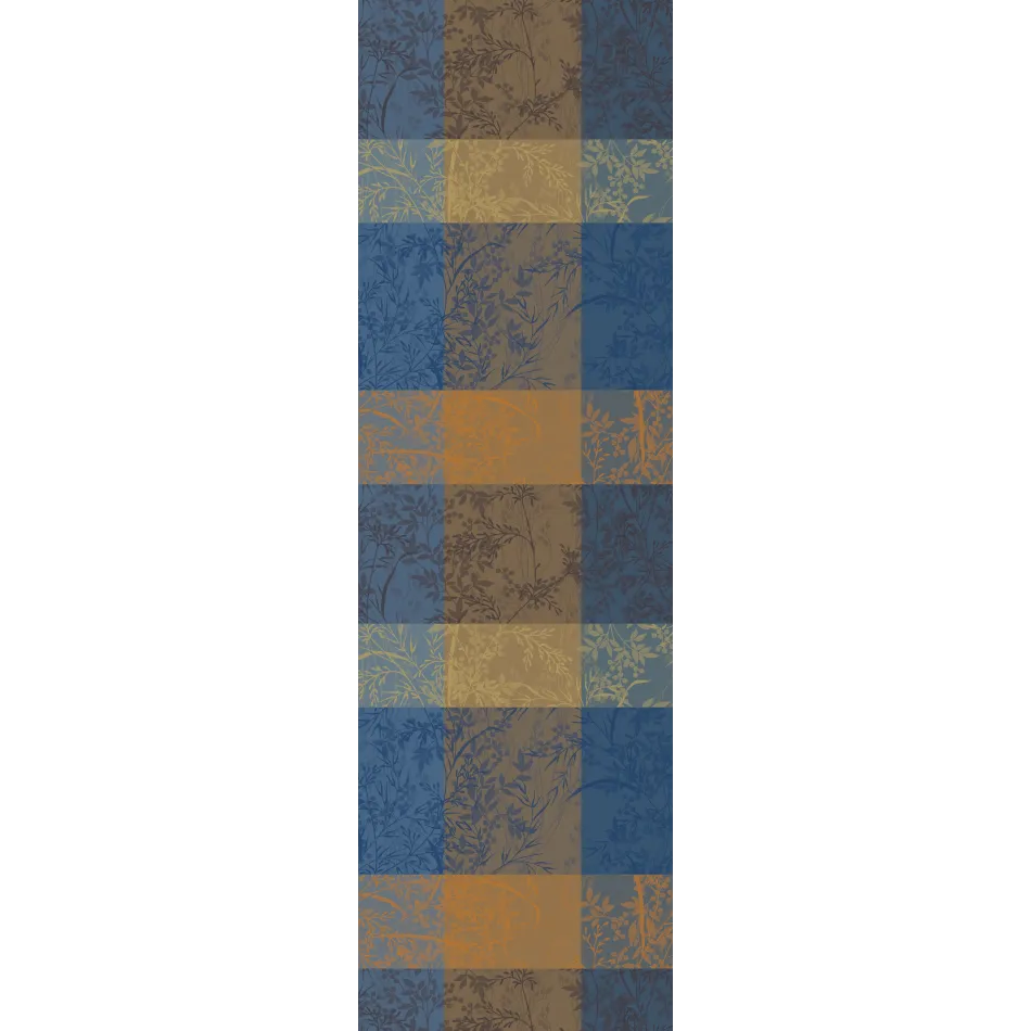 Mille Branchages Crepuscule 100% Cotton Jacquard Tablerunner 22"x71"