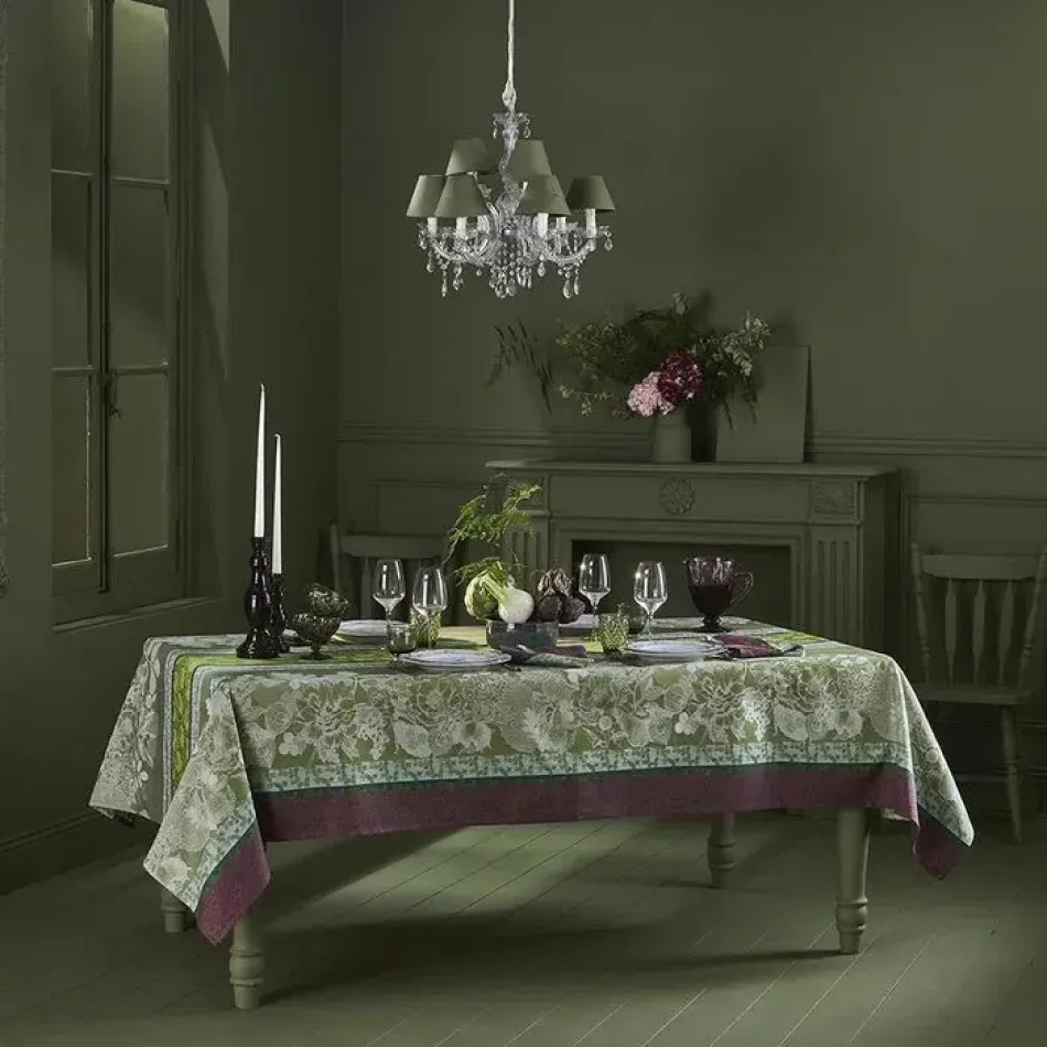 Mille Botanique Mousse Tablecloth 61" x 102"