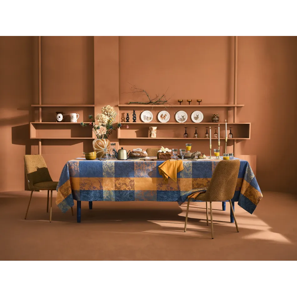 Mille Branchages Crepuscule 100% Cotton Jacquard Table Linens