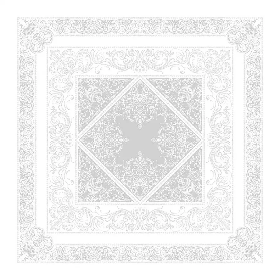 Alexandrine Snow Tablecloth 69" x 143"