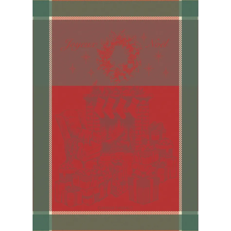Les Cadeaux De Noel Houx 100% Cotton Jacquard Kitchen Towel 22"x31"