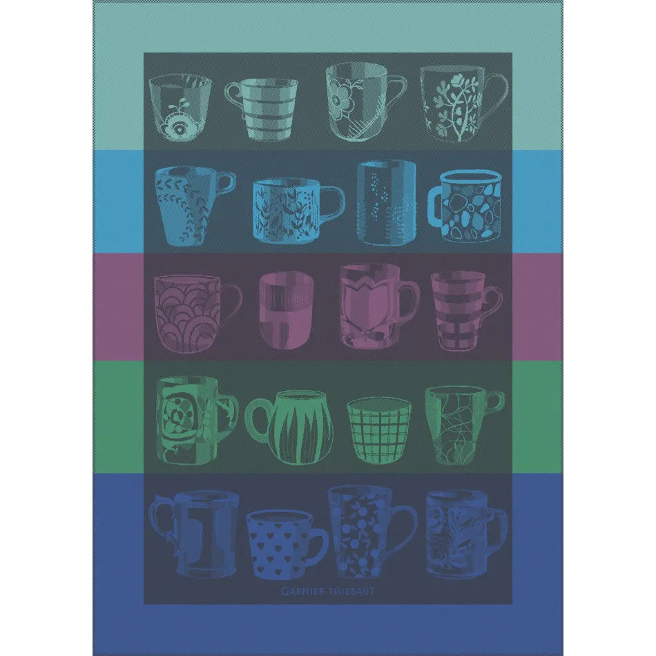 Les Mugs Nocturne 100% Cotton Jacquard Kitchen Towel 22"x31"