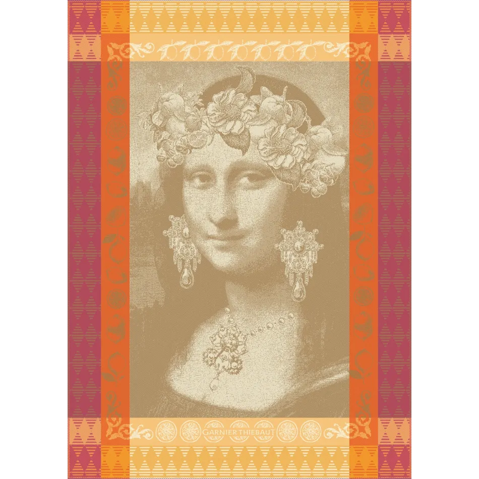 Mona Lisa Cuivre 100% Cotton Jacquard Kitchen Towel 22"x31"