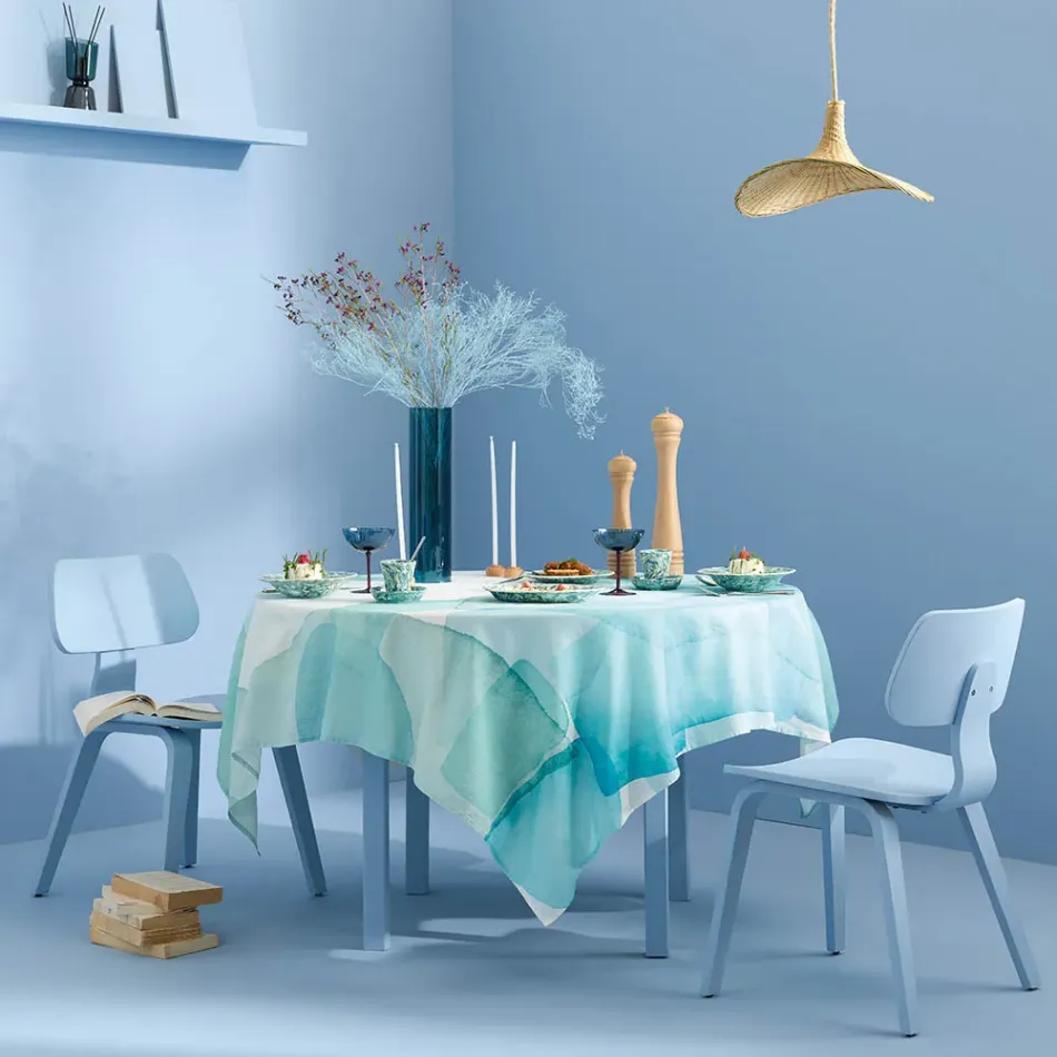 Aqua Mineral Table Linens