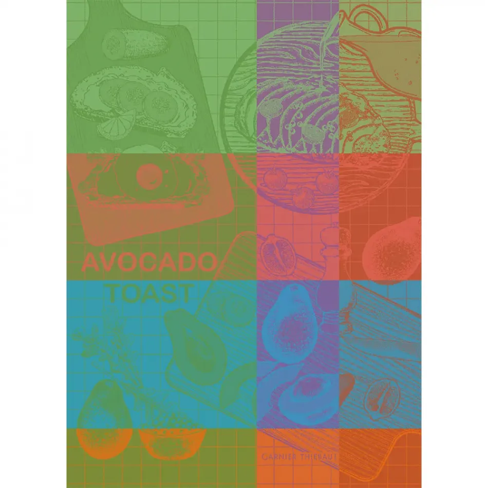 Avocado Toast Neon Kitchen Towel 22"x31"