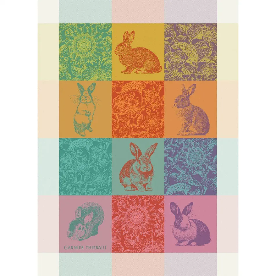 Les Lapins Printemps Kitchen Towel 22"x31"