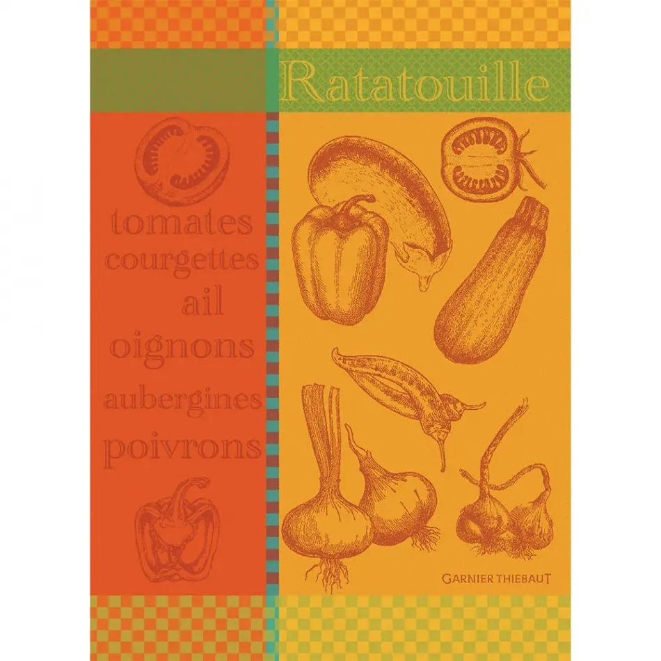 Ratatouille Cuivre Kitchen Towel 22"x31"