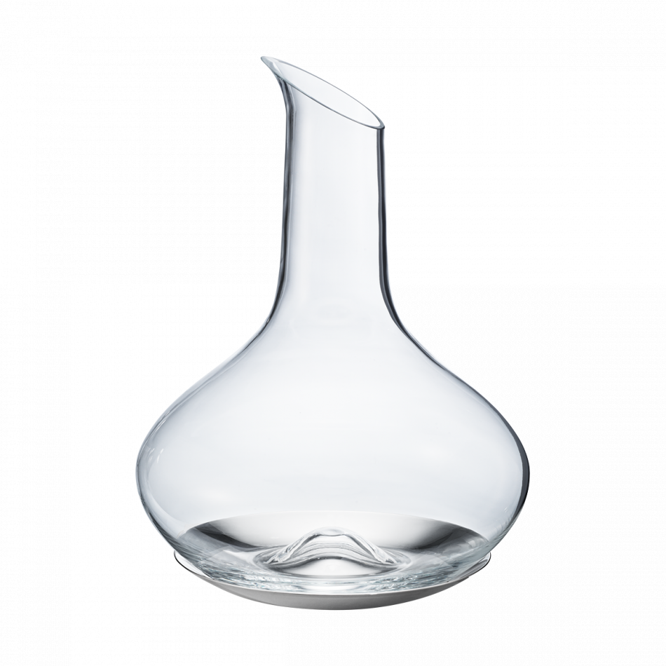 Sky Wine Carafe Glass/Stainless Steel Coaster