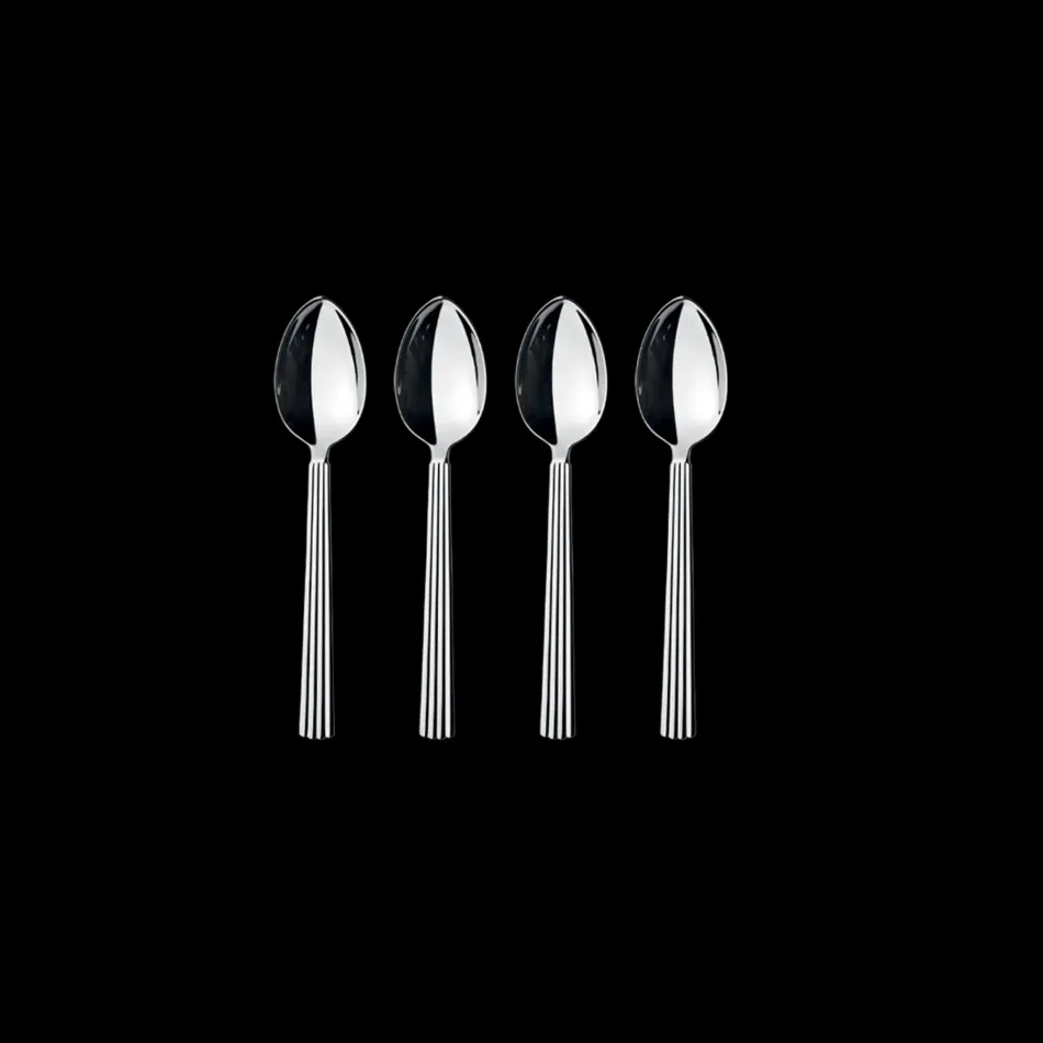 Bernadotte Mirror Polished Stainless Steel Dessert Spoon Giftbox 4 Pcs