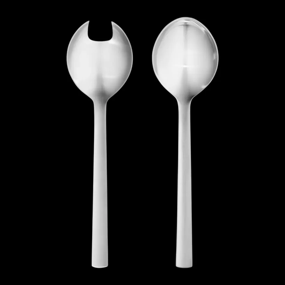 New York Matte Stainless Steel Serving Set 2 pcs