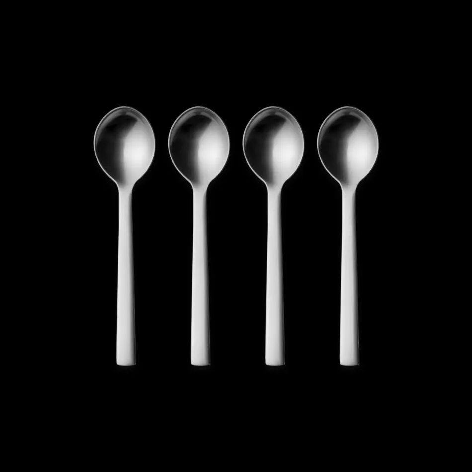 New York Matte Stainless Steel Teaspoon Large Giftbox 4 pcs