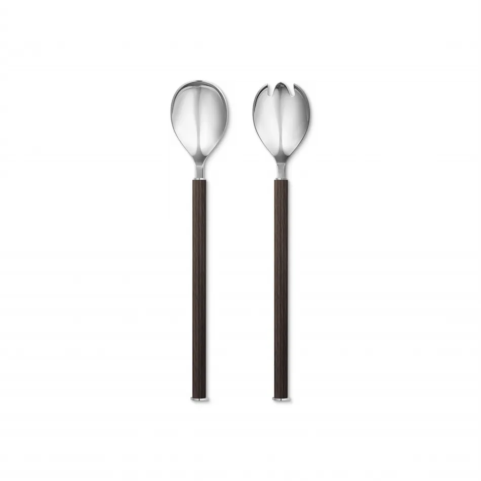 Bernadotte Salad Set Wood/Stainless Steel