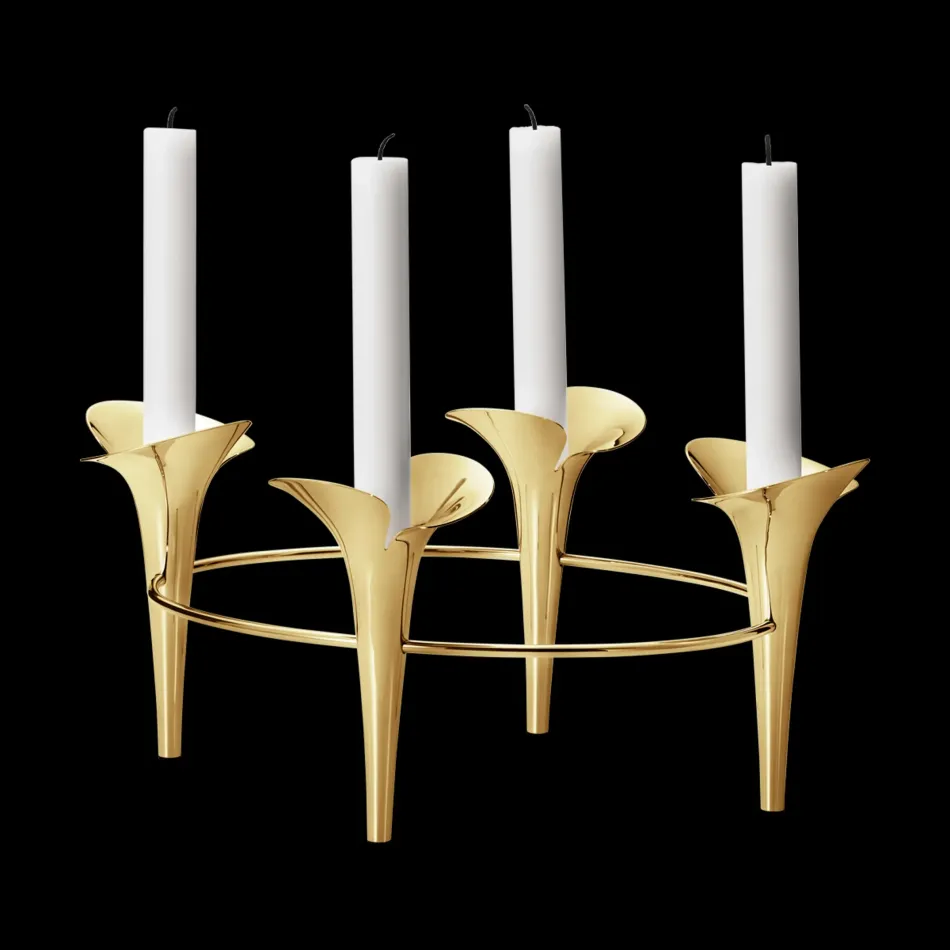 Bloom Botanica 4 Taper Candleholder Gold