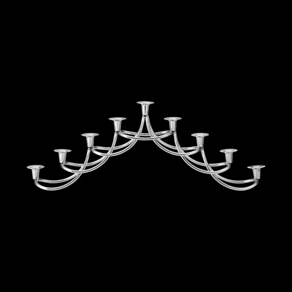 Harmony Mirror Polished Stainless Steel Menorah