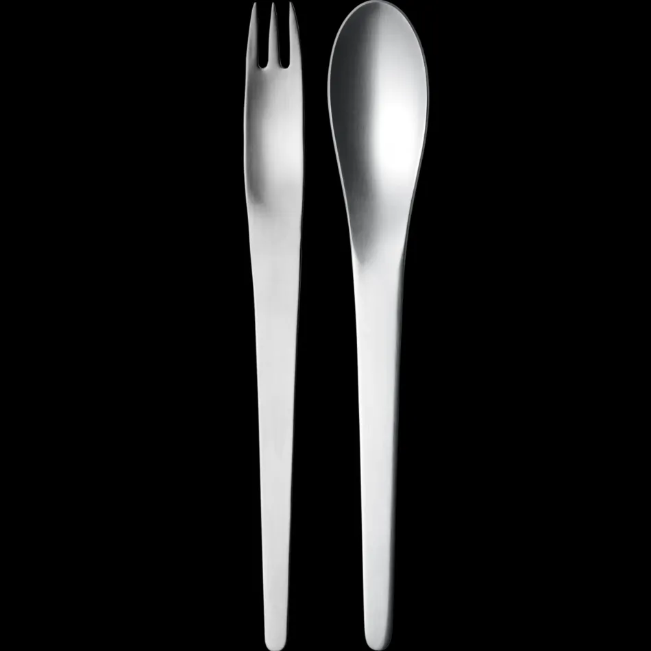 Arne Jacobsen Matte Stainless Steel Giftbox Serving Set (111,112)