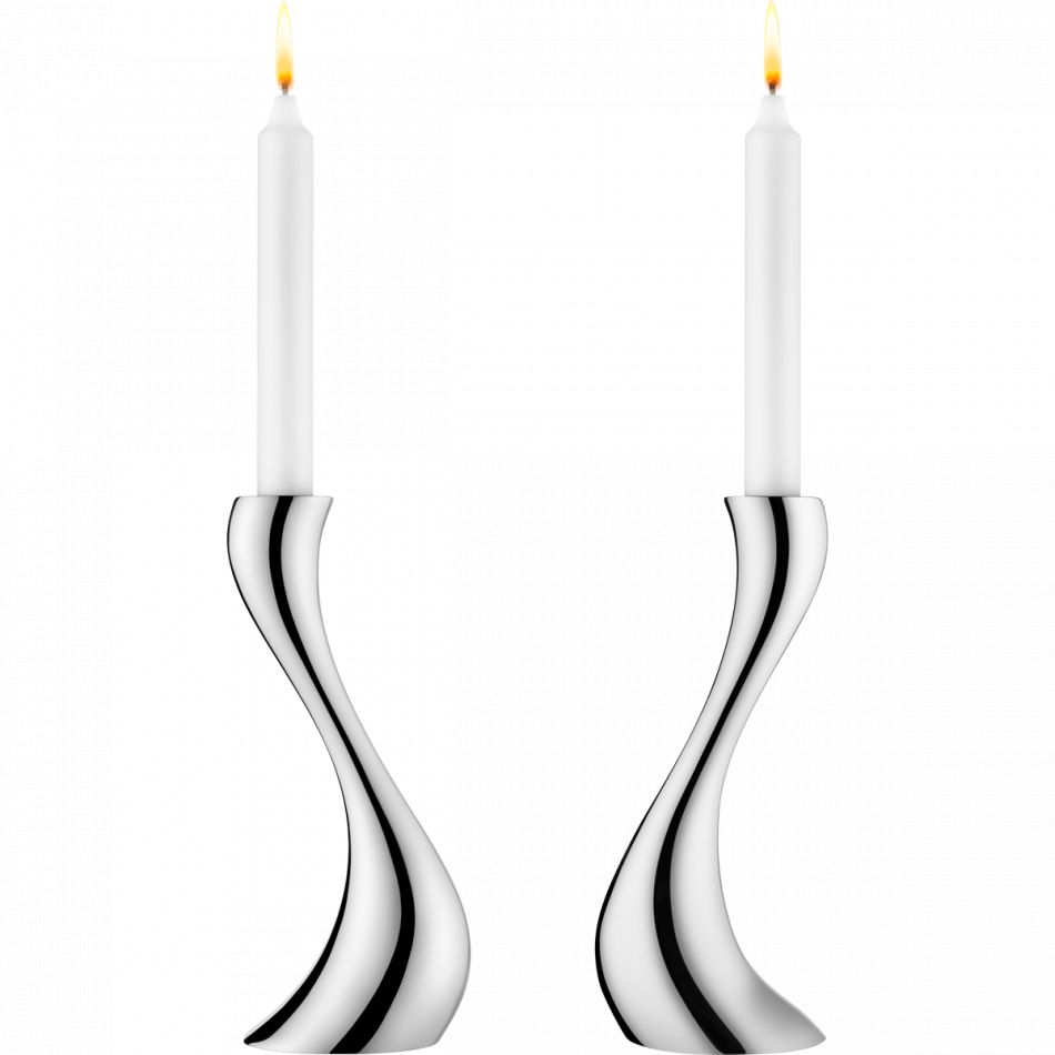 Cobra Candleholder Medium, Set Of Two