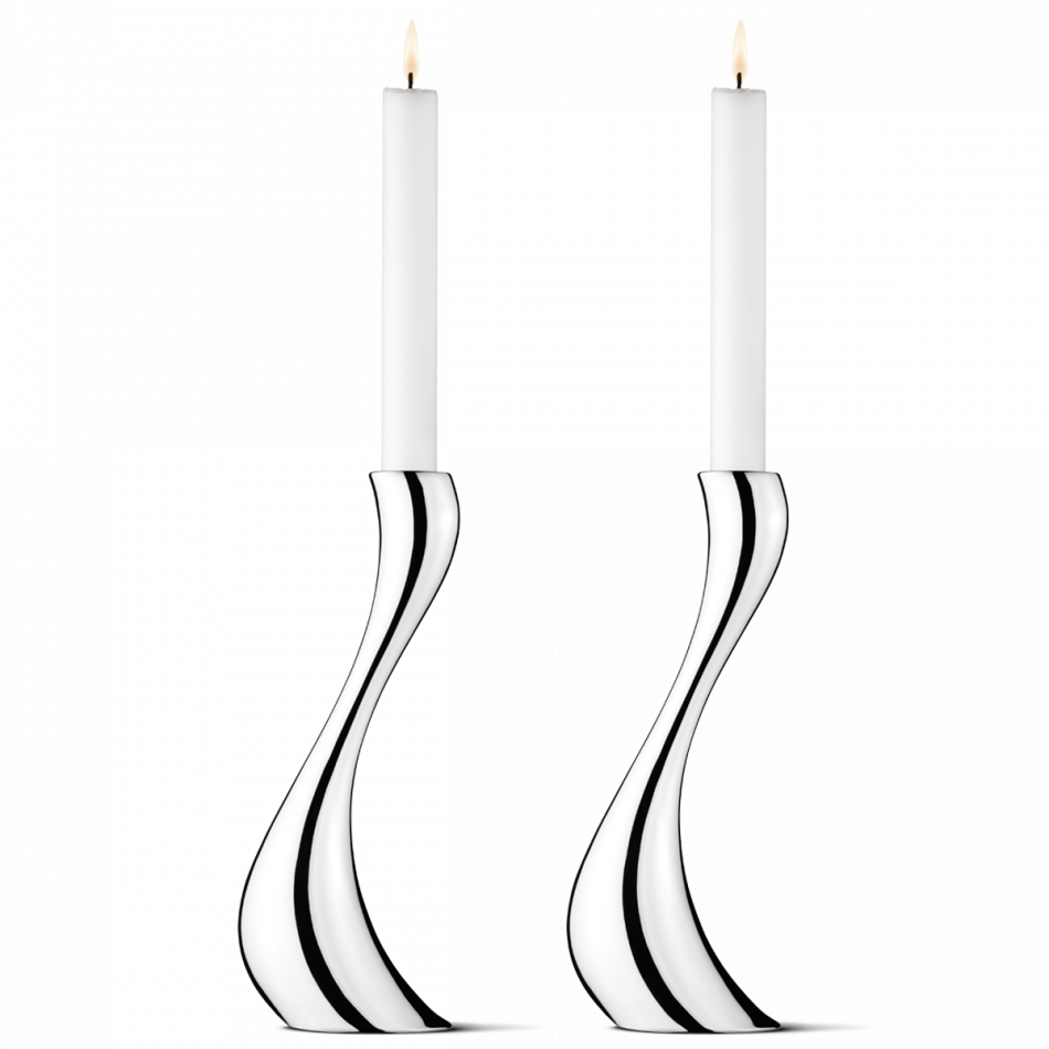 Cobra Candleholder Large, Set Of Two