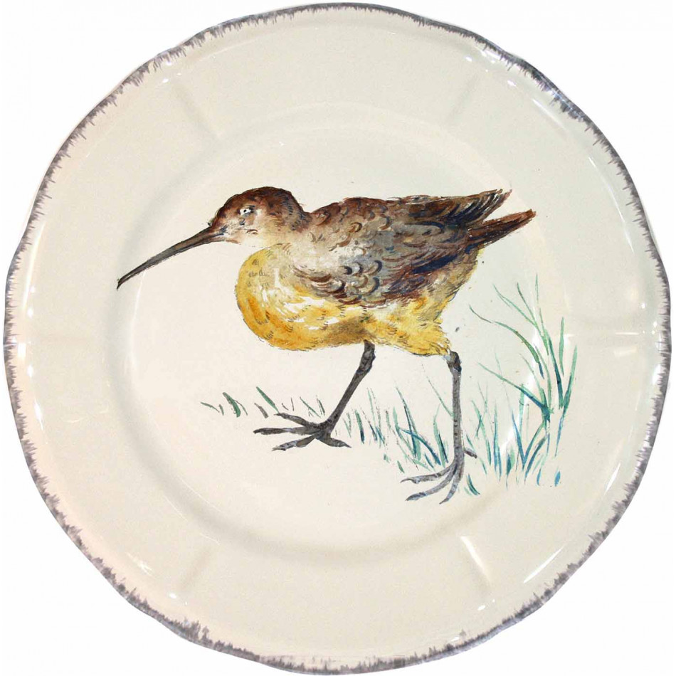 Grands Oiseaux Luncheon Plate Woodcock 10 1/4" Dia