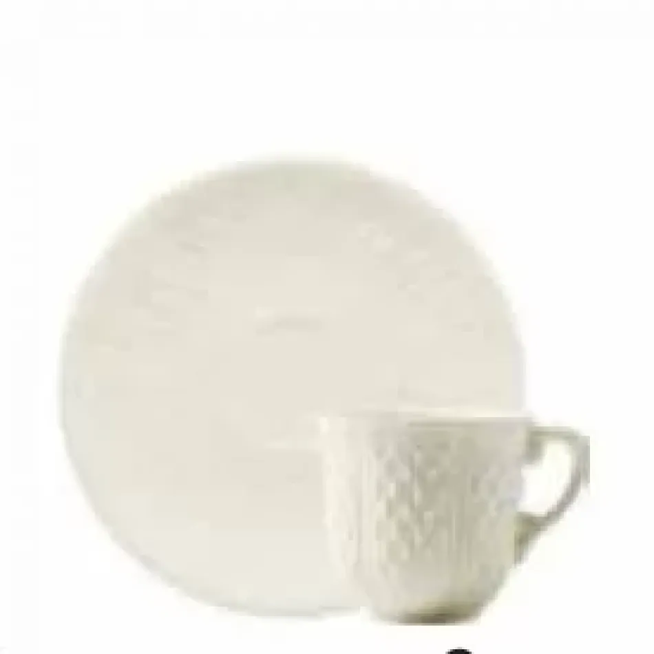 Pont Aux Choux White Espresso Saucer 14 3/16 x 6 1/8"