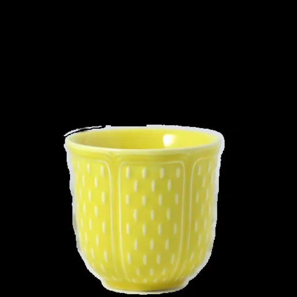 Pont Aux Choux Espresso Cup Lemon Yellow 3 3/8 Oz - 2 3/8 H