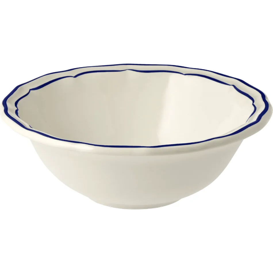 Filet Cobalt Set Of 2 Cereal Bowls XL 7" Dia - 10 Oz - H 2 1/2 "