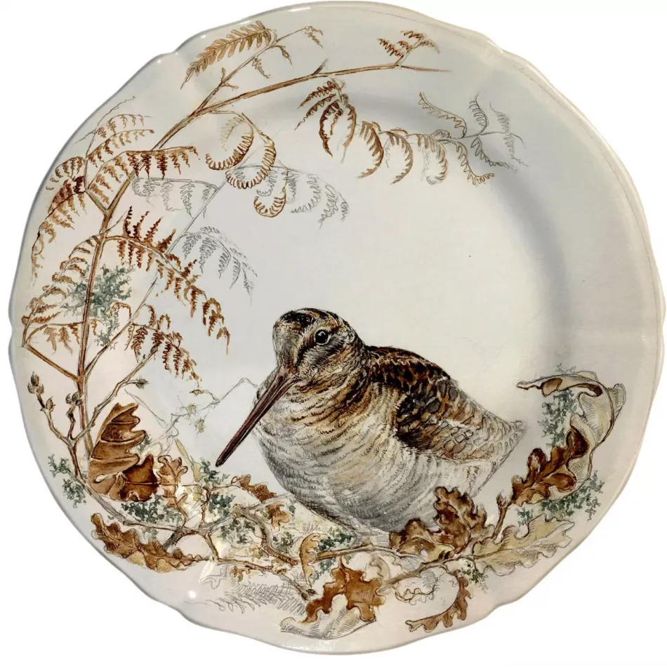 Sologne Dessert Plate Woodcock 9 1/4" Dia