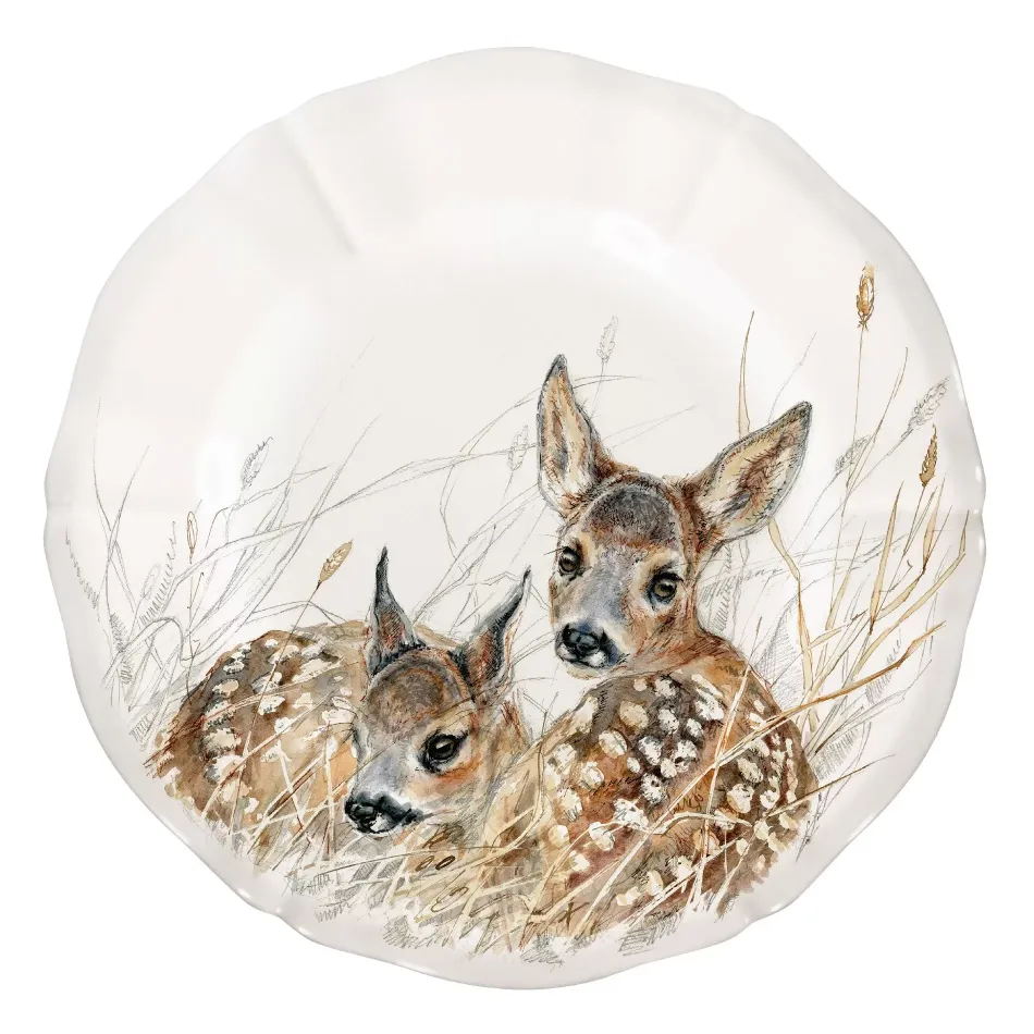 Sologne Canape Plate Fawns 6 7/16" Dia