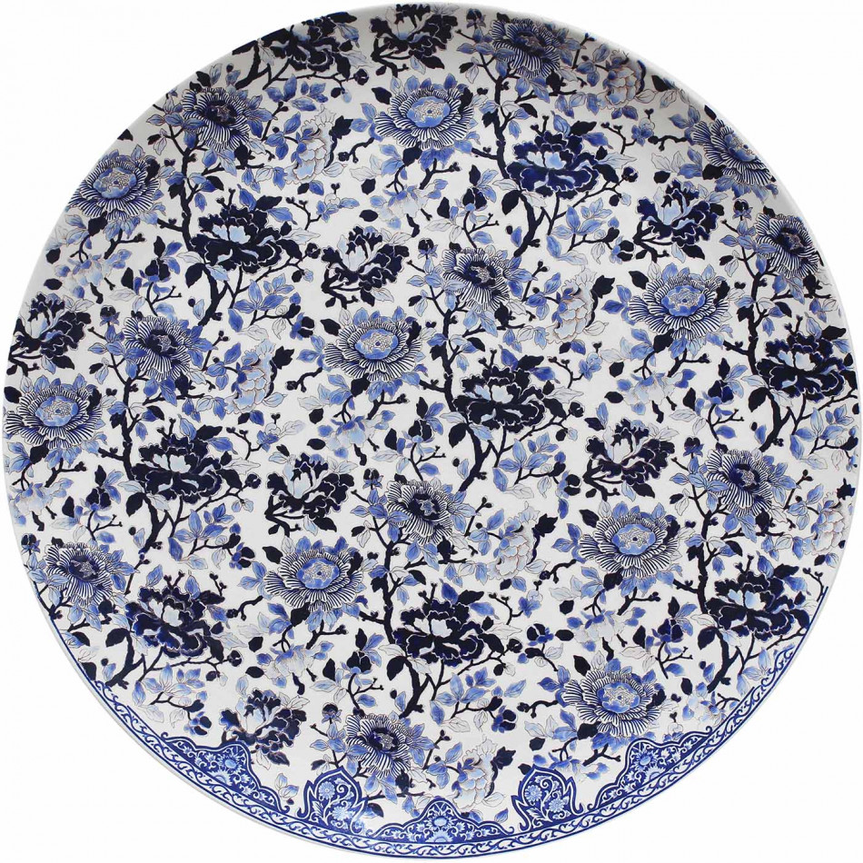 Pivoines Bleues Platter XX 6 5/16" Dia