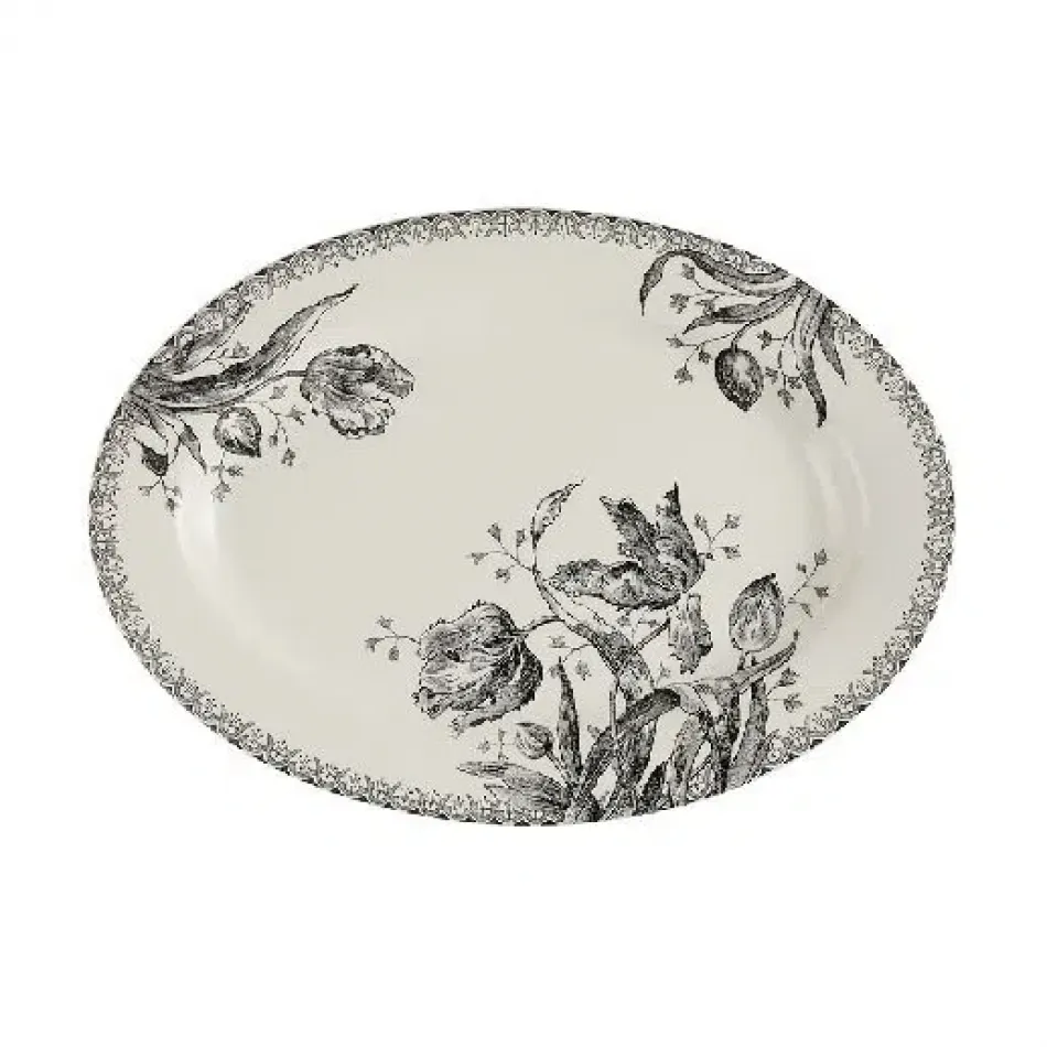 Tulipes Oval Platter 8 Oz