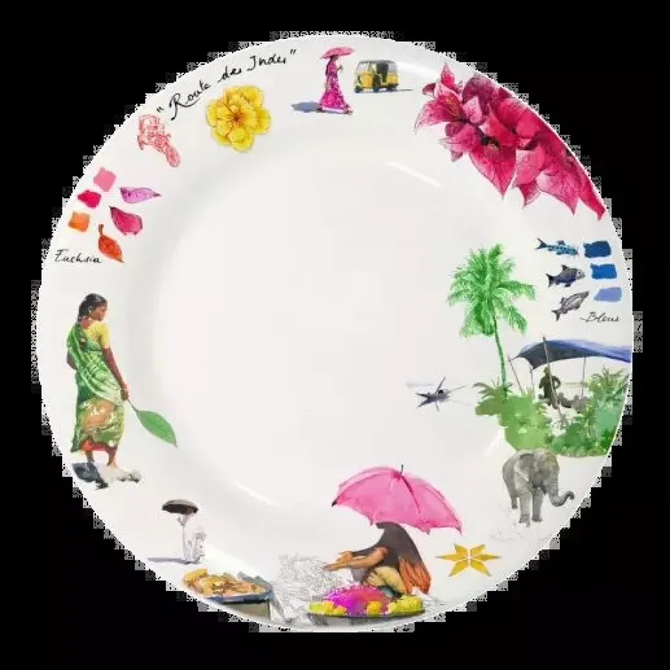 Route Des Indes Dinner Plates 10 13/16" dia