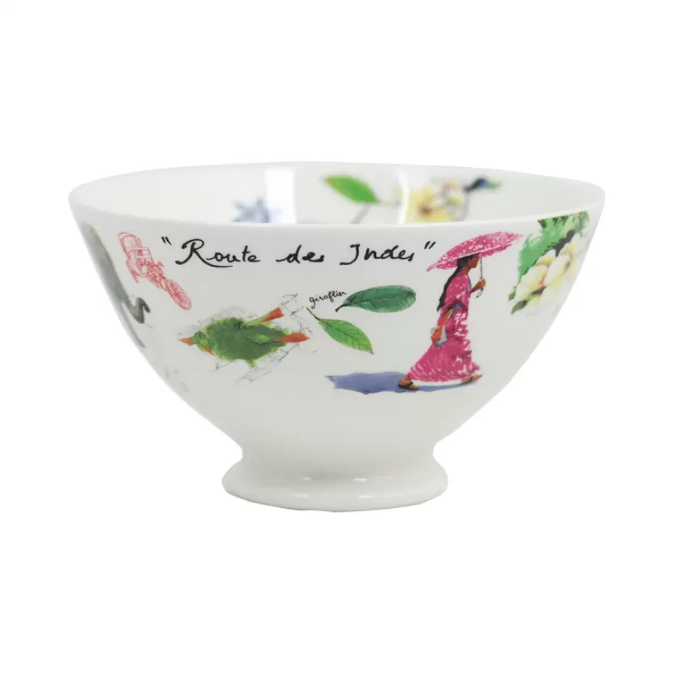 Route Des Indes Bowl Large 6 1/16" Dia-23 11/16 Oz-3 9/16" H