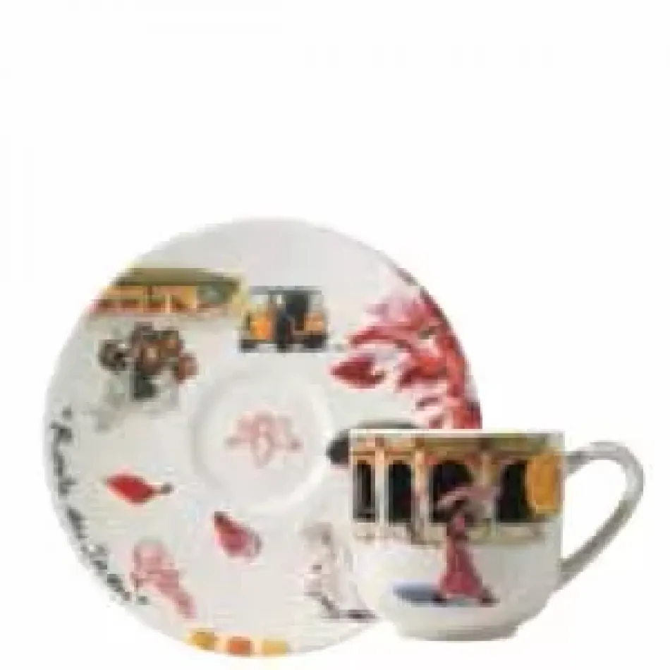 Route Des Indes Espresso Saucer 7 1/2" x 4"