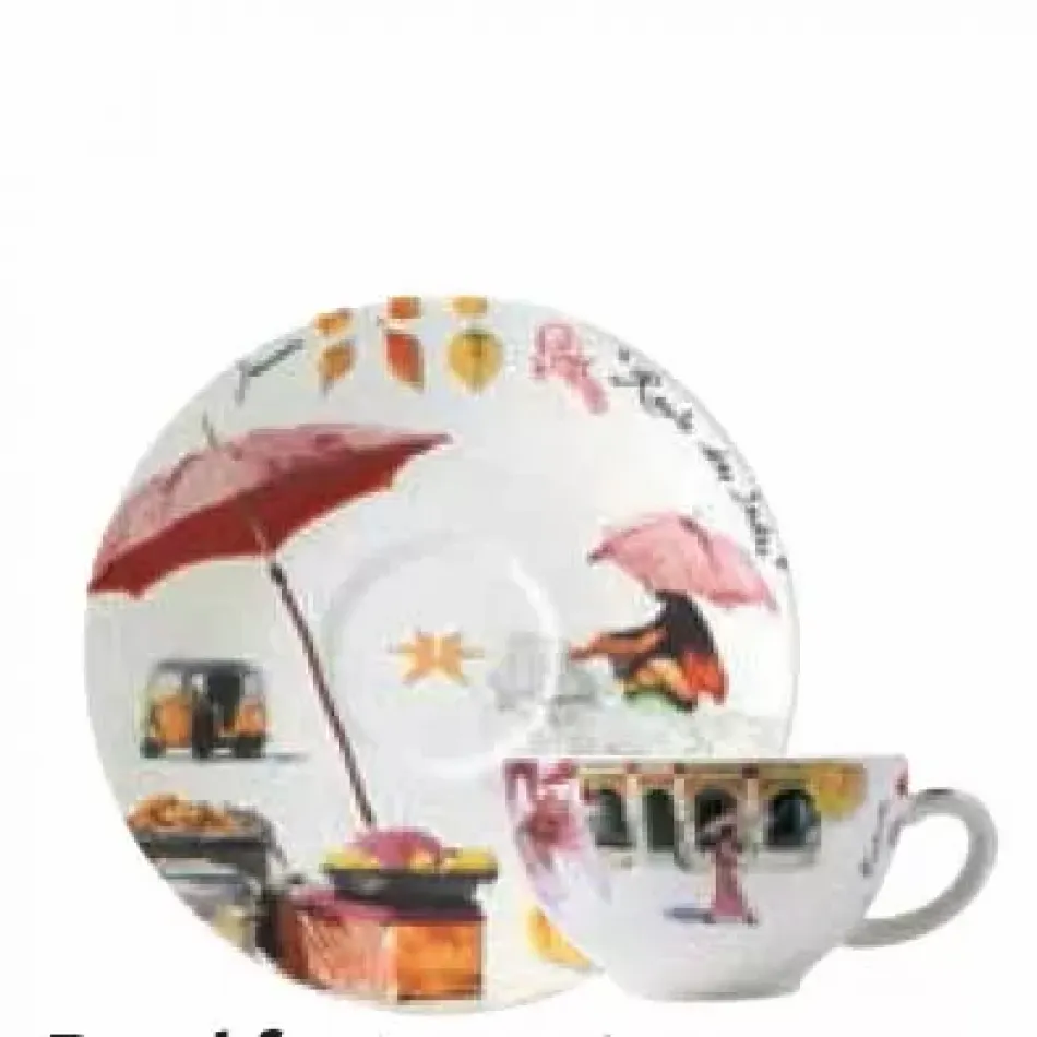 Route Des Indes Breakfast Saucer 5 1/16" Dia