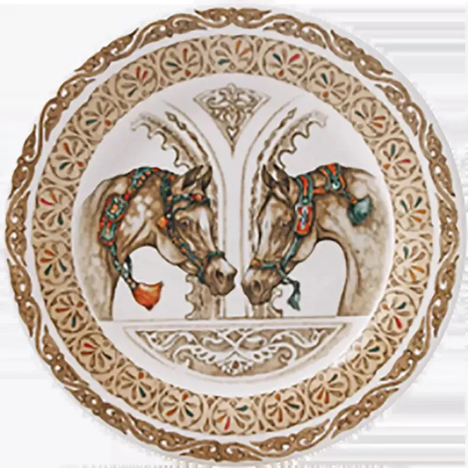 Chevaux Du Vent Canape Plates 6 1/2" dia