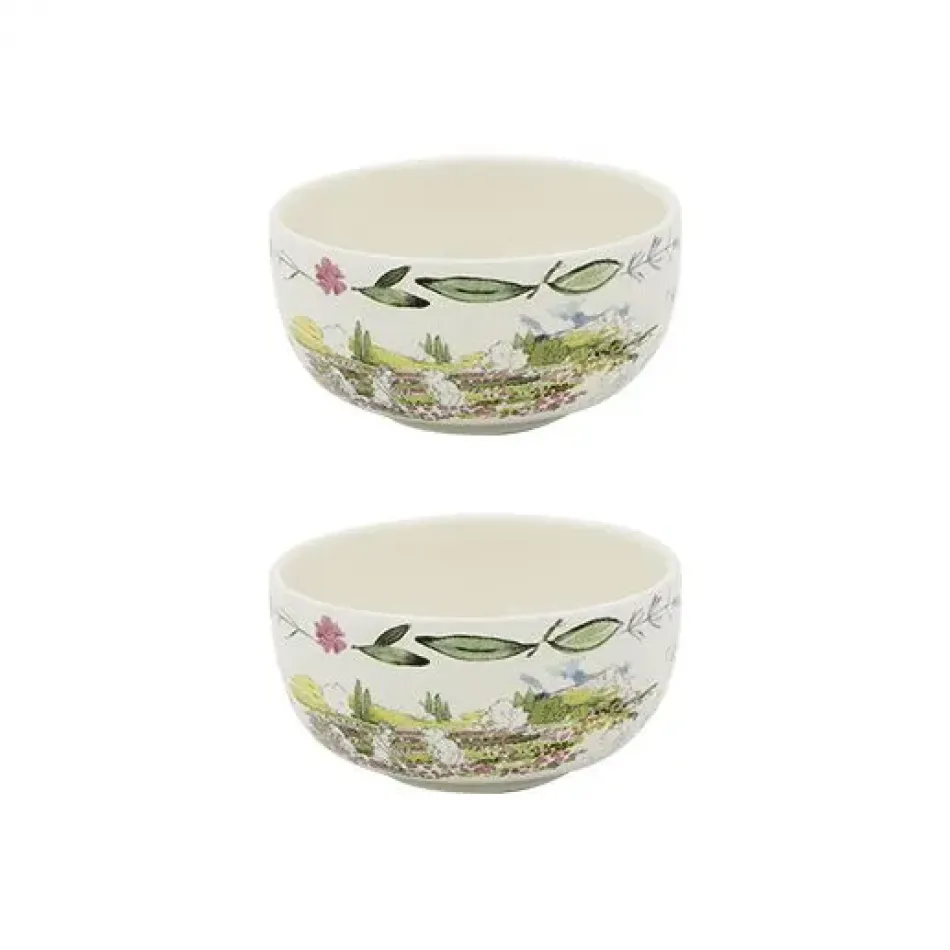 Provence Set Of 2 Cocktail Bowls 3 3/4" Dia-1 15/16 H-5 1/3 Oz