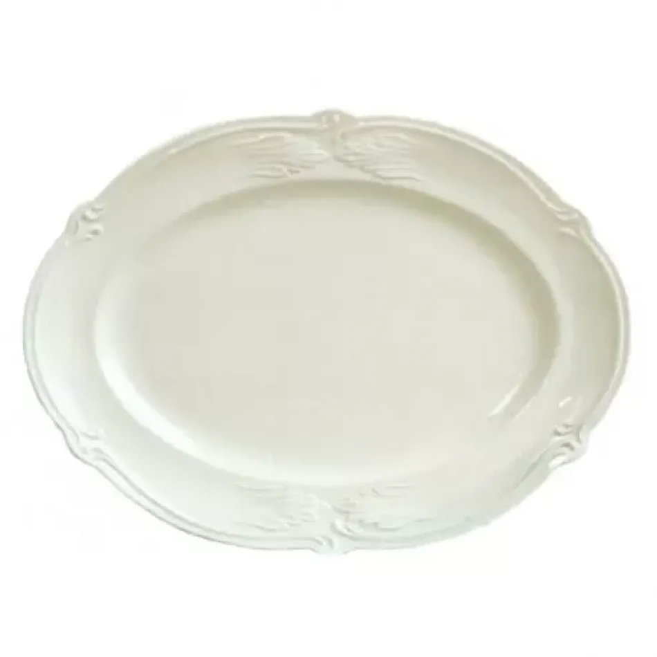 Rocaille Blanc Oval Platter 10 1/4" x 11" - 9 1/2 Oz