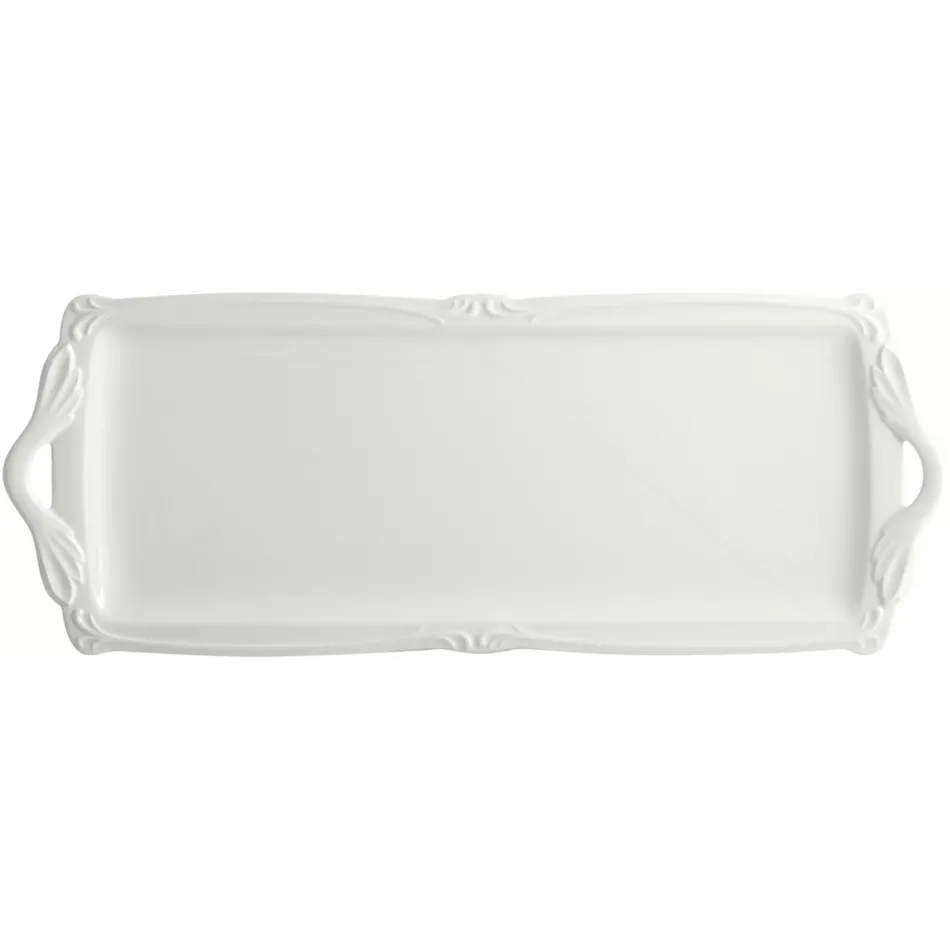 Rocaille Blanc Oblong Serving Tray 15 3/16" x 11 1/4"