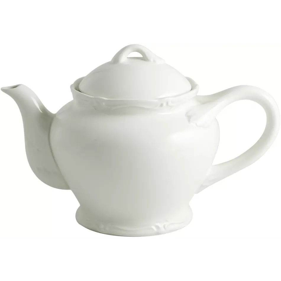 Rocaille Blanc Teapot 10 13/16’’ Dia