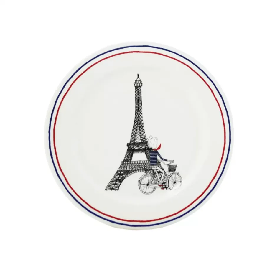 Ca Crests Paris ! Set Of 2 Coasters 5 1/16" Dia