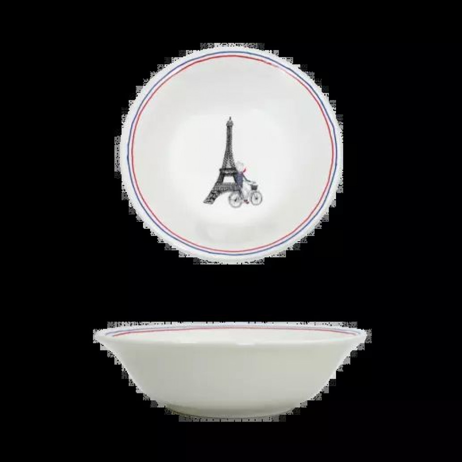 Ca C'Est Paris ! Us Cereal Bowls 6 1/2" dia - 10 13/16 oz