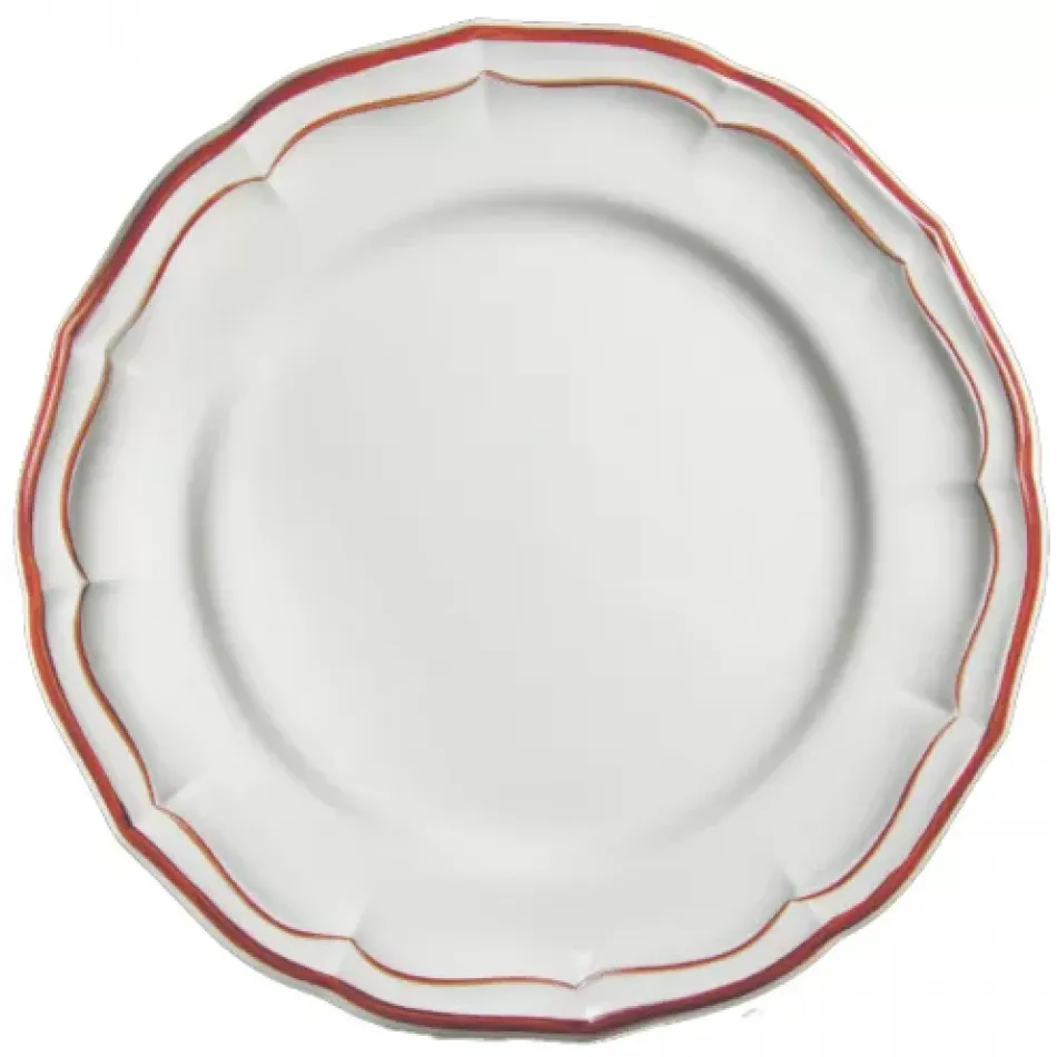 Filet Red Breakfast Cups & Saucers 13 Oz, 7" Dia, Set of 2