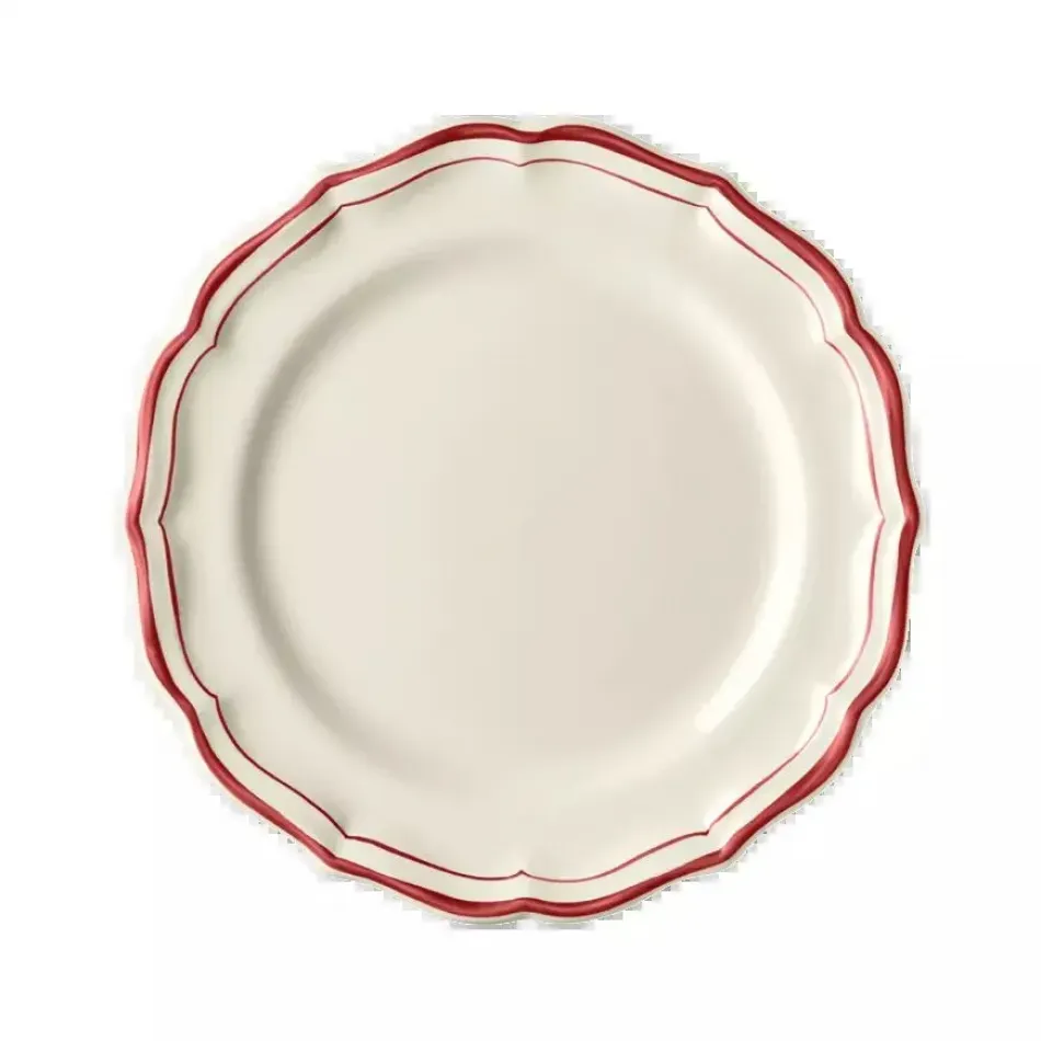 Filet Red Dessert Plates 9 1/8 " dia