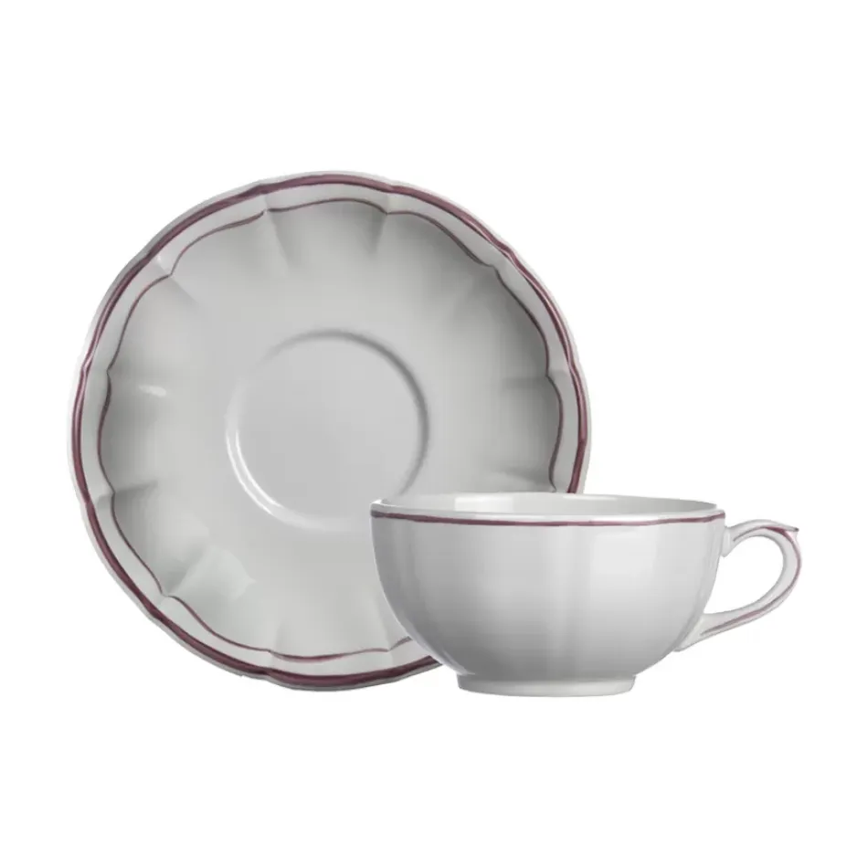 Filet Pivoine Breakfast Saucer 7" Dia