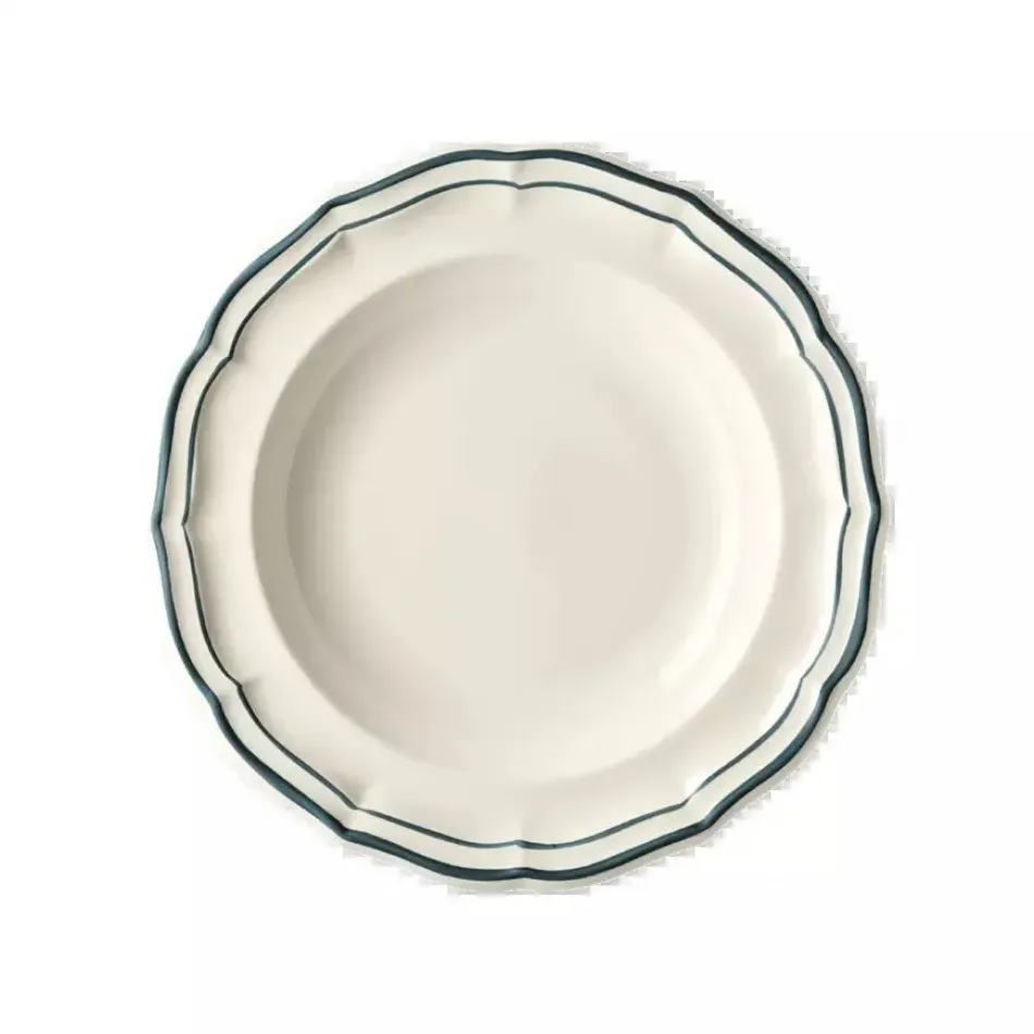 Filet Ocean Blue Rim Soups 8 7/8" dia