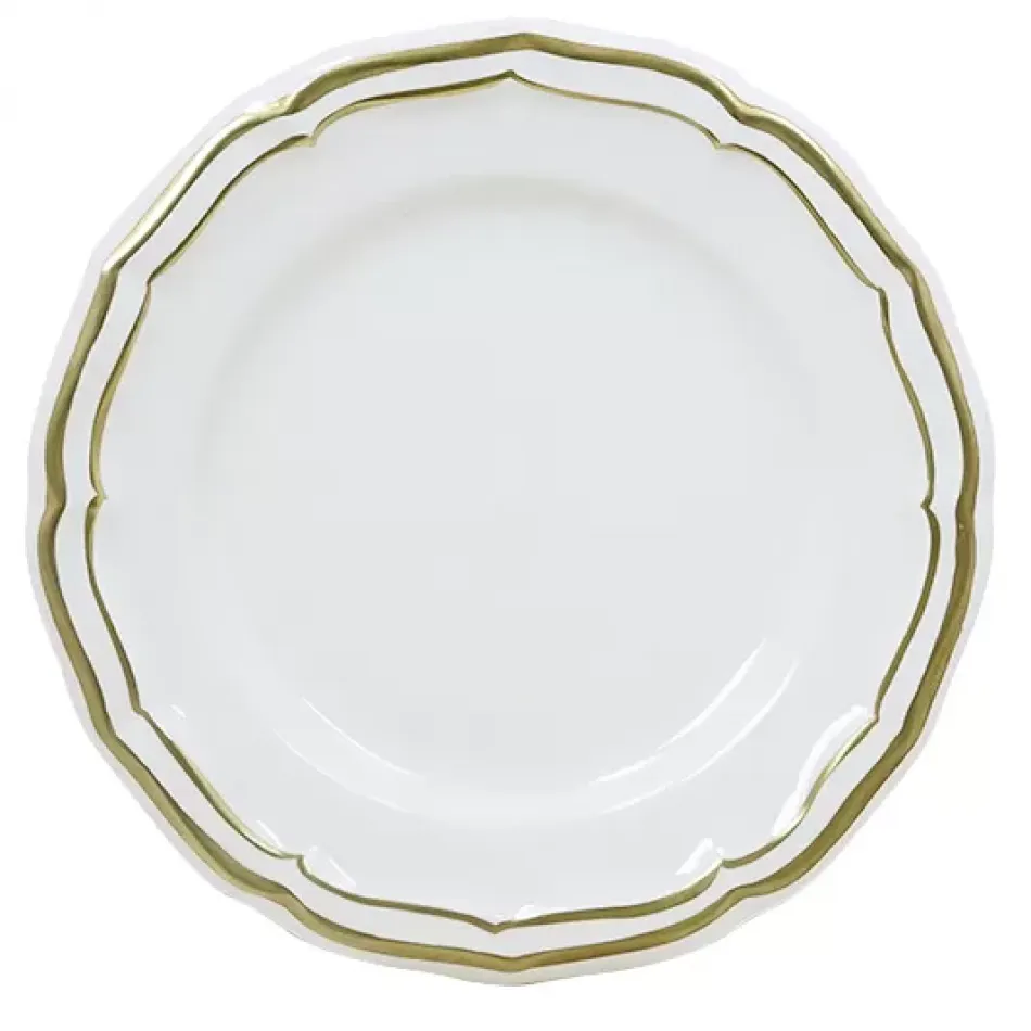 Filet Gold Canape Plate 6 1/2" Dia