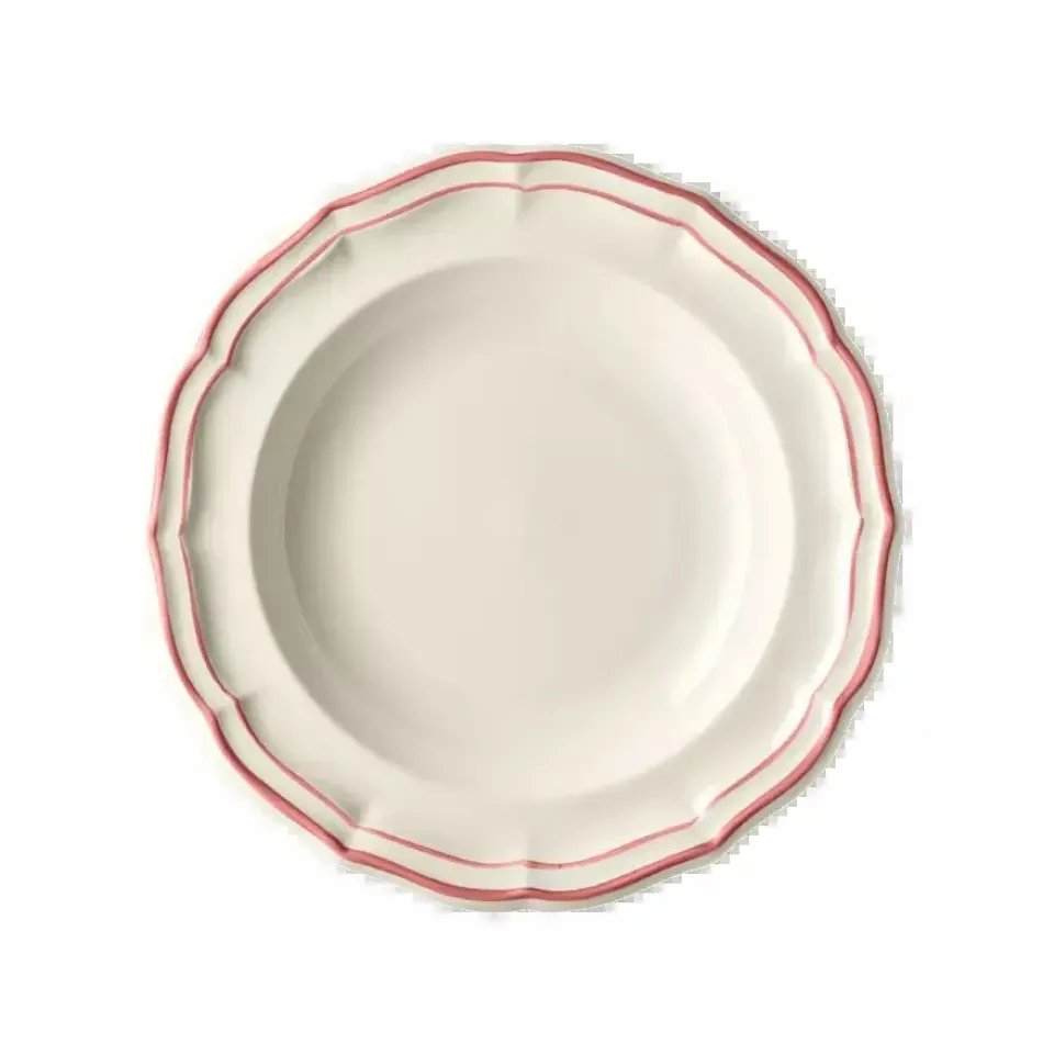 Filet Coral Rim Soups 8 7/8" dia